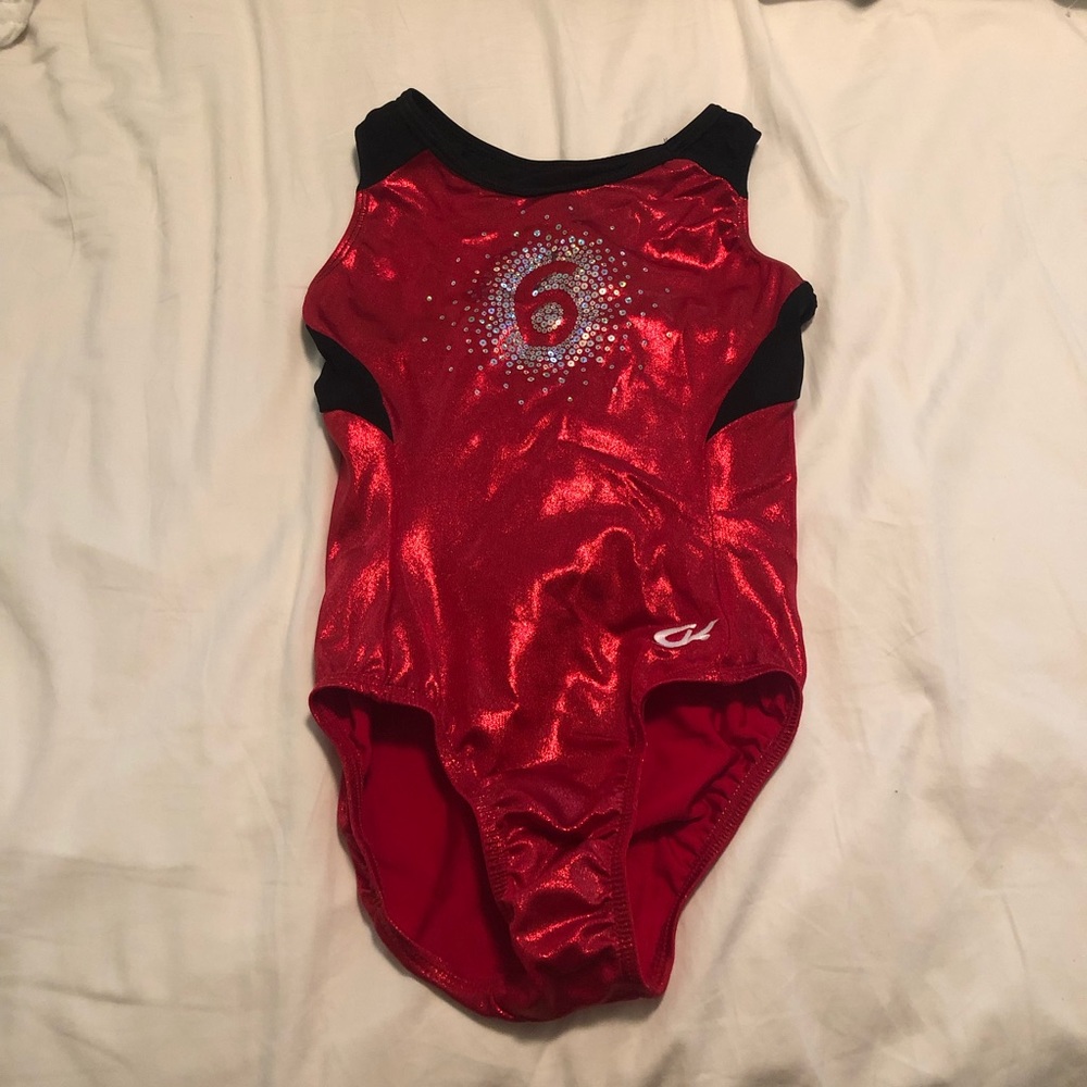 GK Red Gymnastics Leotard